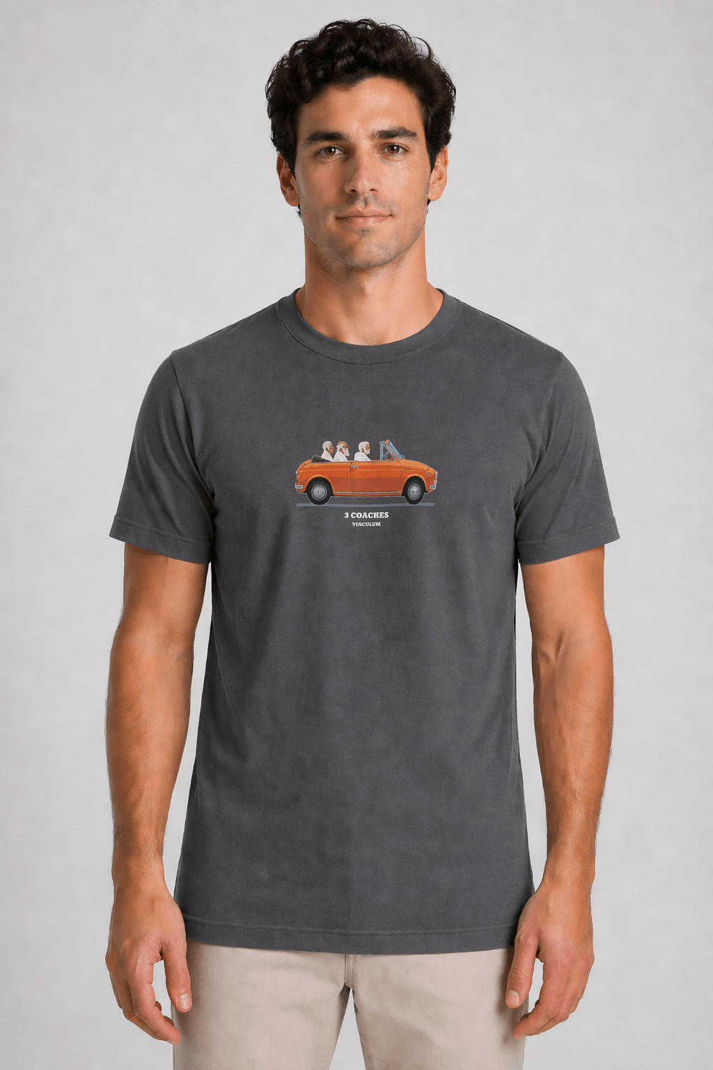 3 COACHES MOLHBI 3 Coaches | Organic T-Shirt – Μολυβί - Image 1