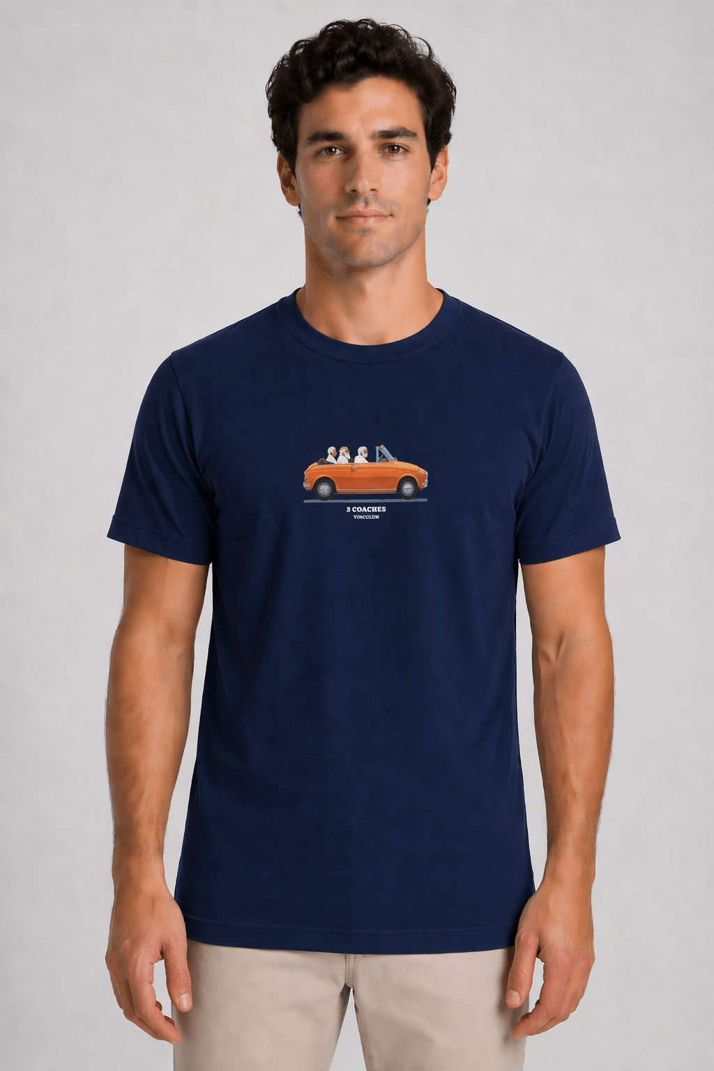 3 COACHES MPLE 3 Coaches | Organic T-Shirt – Navy - Image 1