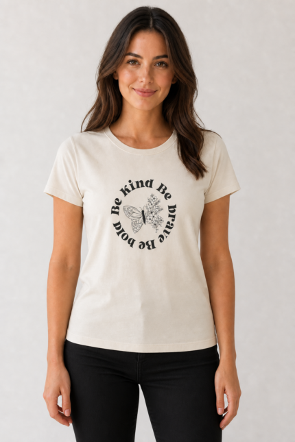 Be Kind Be Brave Be Bold γυναικείο Off-White μοντέλο
