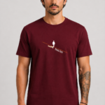 Memento Vivere | Organic T-Shirt - Μπορντό