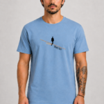 Memento Vivere | Organic T-Shirt - Σιέλ