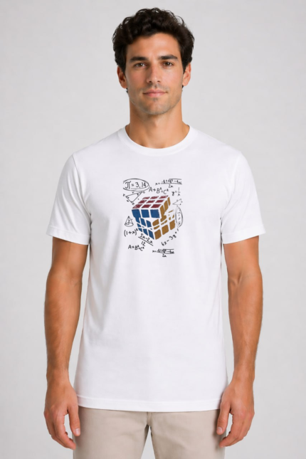 Rubik Math Cube Λευκό model