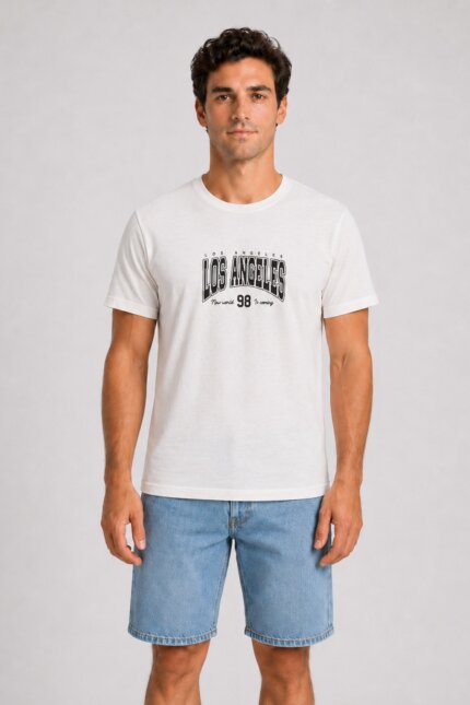 Los Angeles T-Shirt Λευκό