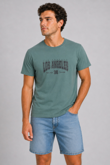 Los Angeles T-Shirt Πράσινο