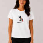 Πάντα Μαζί Organic T-Shirt λευκό σε μοντέλο