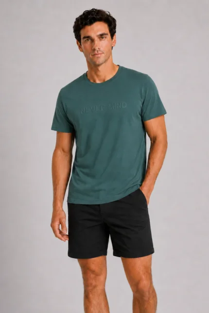 Never Mind Basic T-Shirt Πράσινο