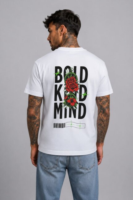 Bold Kind Mind Basic T-Shirt - Λευκό - 01 back