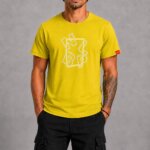 World Premium T-Shirt Κίτρινο μπροστά