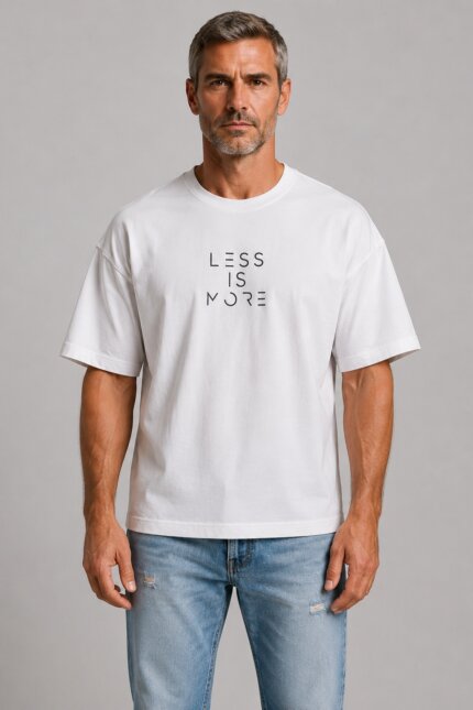 Less is More Premium T-Shirt Λευκό