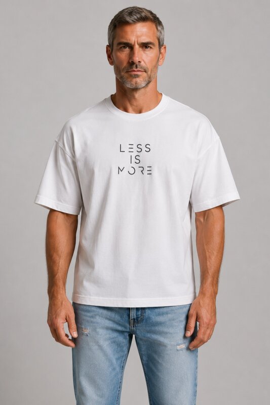 Less is More Premium T-Shirt Λευκό