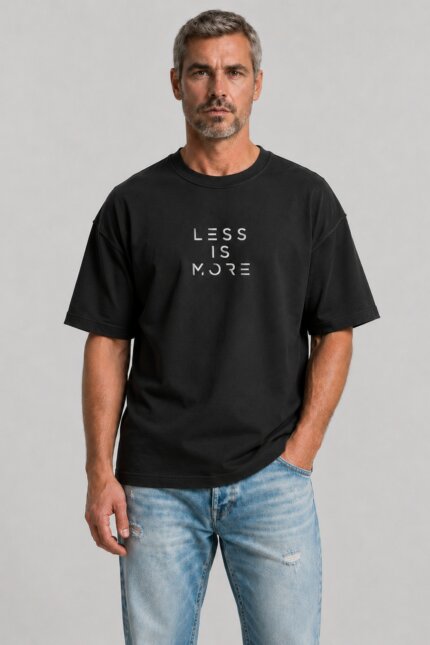 Less is More Premium T-Shirt Μαύρο