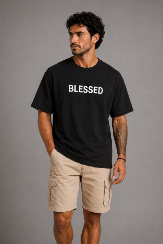 Pleasant Premium T-shirt - Μαύρο - 01 model