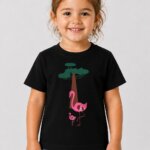 Flamingo Παιδικό T-Shirt Μαύρο