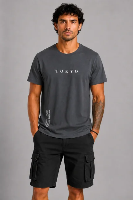 Tokyo Basic T-Shirt Ανθρακί