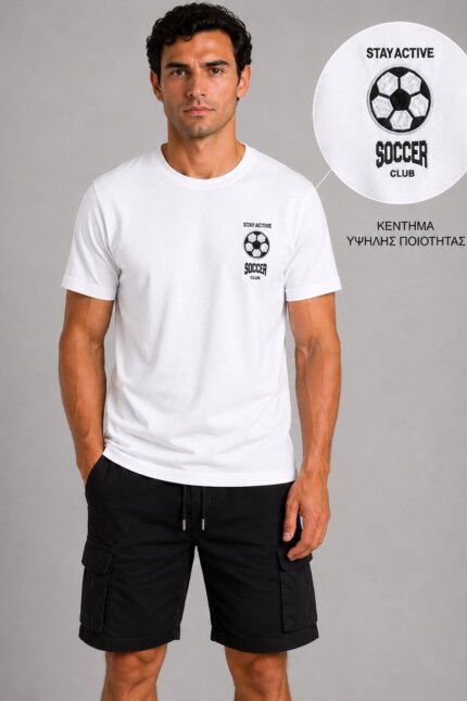 Soccer Basic T-Shirt Λευκό