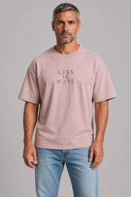 Less is More Premium T-Shirt Ροζ