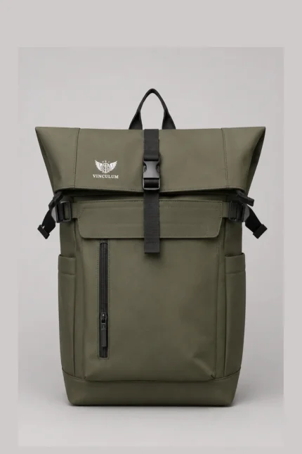 Backpack Χακί μπροστά