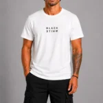 Black White Basic T-Shirt Λευκό