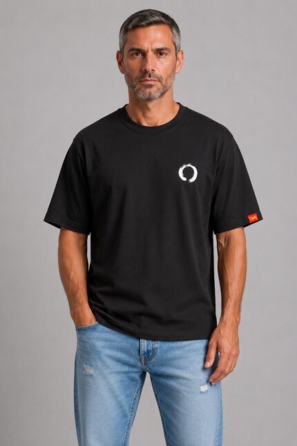 Κύκλο Premium T-Shirt Μαύρο