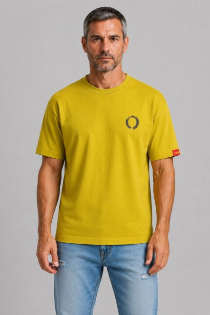 Κύκλο Premium T-Shirt Κίτρινο