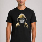 Wild Eyes Organic T-Shirt μαύρο μπροστά