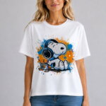 Music Mood Γυναικείο T-Shirt με Strass λευκό σε μοντέλο