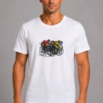 Ποδηλάτες Basic T-Shirt Λευκό μοντέλο