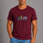 Ιστιοπλοϊκά Basic T-Shirt Μπορντό μοντέλο