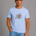 12 Ouzo Basic T-Shirt Ciel μοντέλο