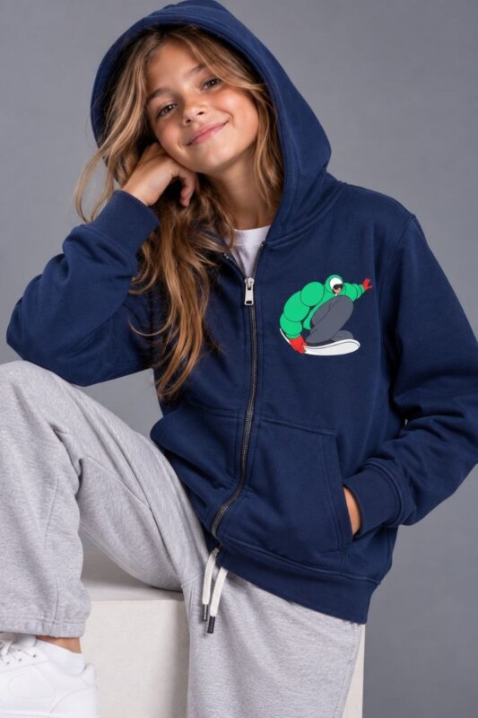Snowboard Παιδική Ζακέτα Navy κορίτσι