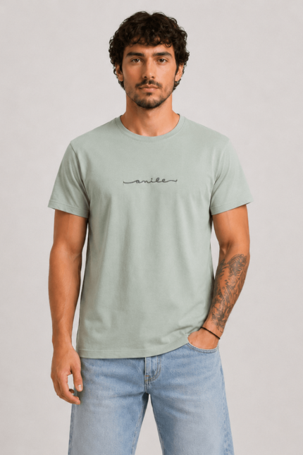 Smile T-Shirt Πράσινο Ελιάς