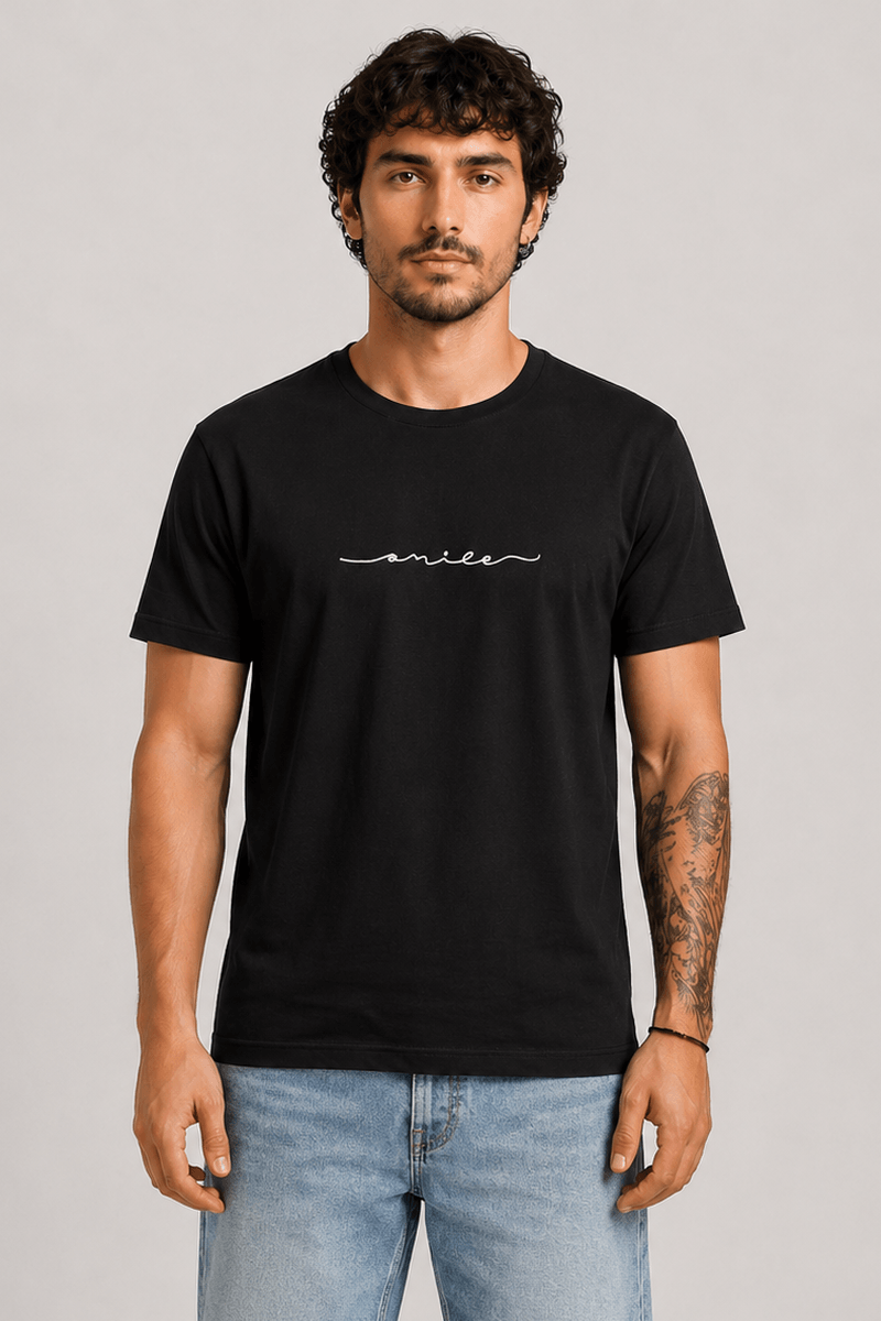 Smile | Basic T-Shirt – 10€ cropped color image 13695 Smile T-Shirt Μαύρο