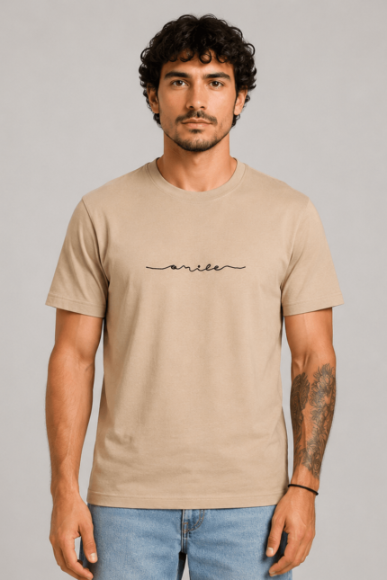 Smile T-Shirt Μπεζ