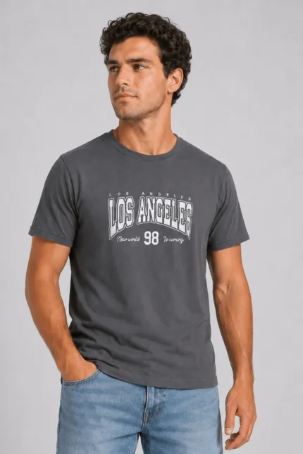 Los Angeles T-Shirt Μολυβί