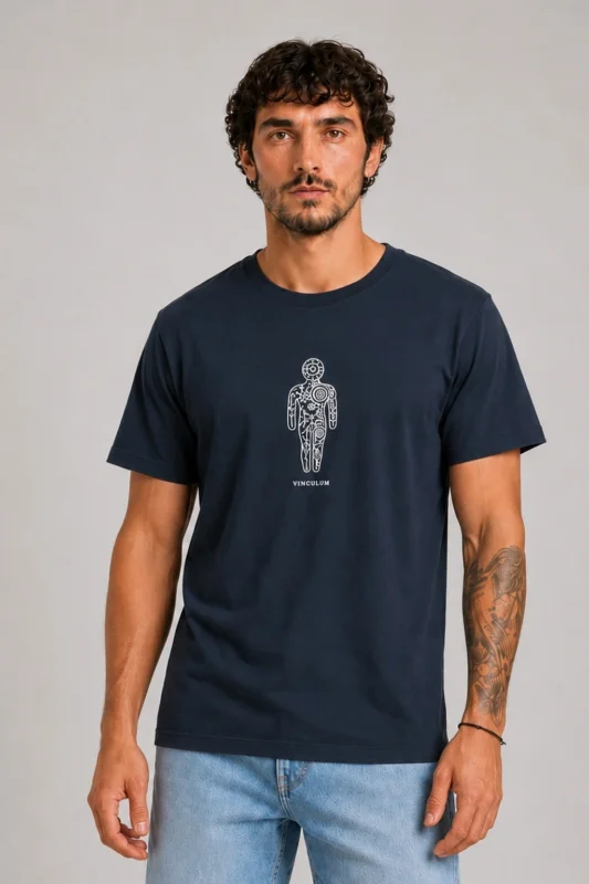 Mechanical Human T-Shirt Navy