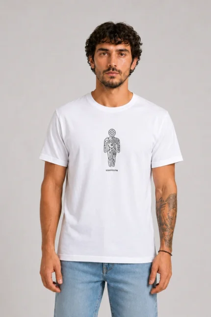 Mechanical Human T-Shirt Λευκό
