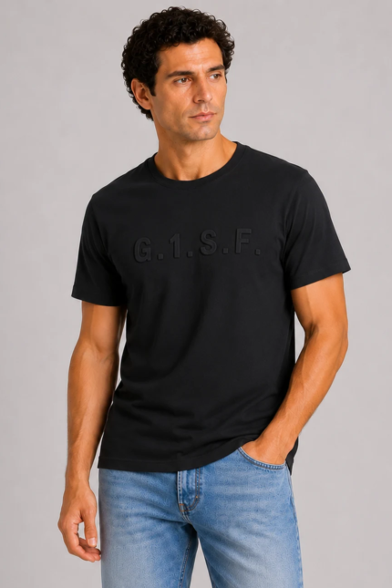 G.1.S.F Basic T-Shirt Μαύρο