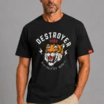 Vicious Tiger Premium T-Shirt Μαύρο