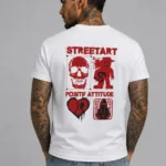 Street Art Basic T-Shirt - Λευκό - 01 back