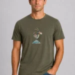 Greece Πολύχρωμος Αίγαγρος Basic T-shirt χακί άντρας