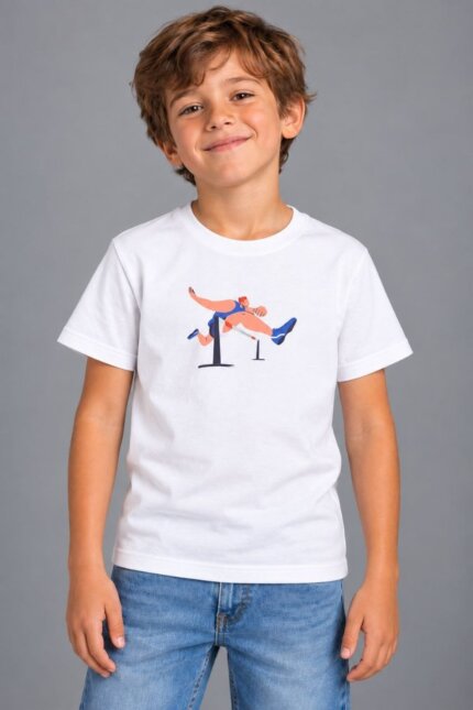 VINCULUM PLAY Στίβος Παιδικό Organic T-Shirt Λευκό