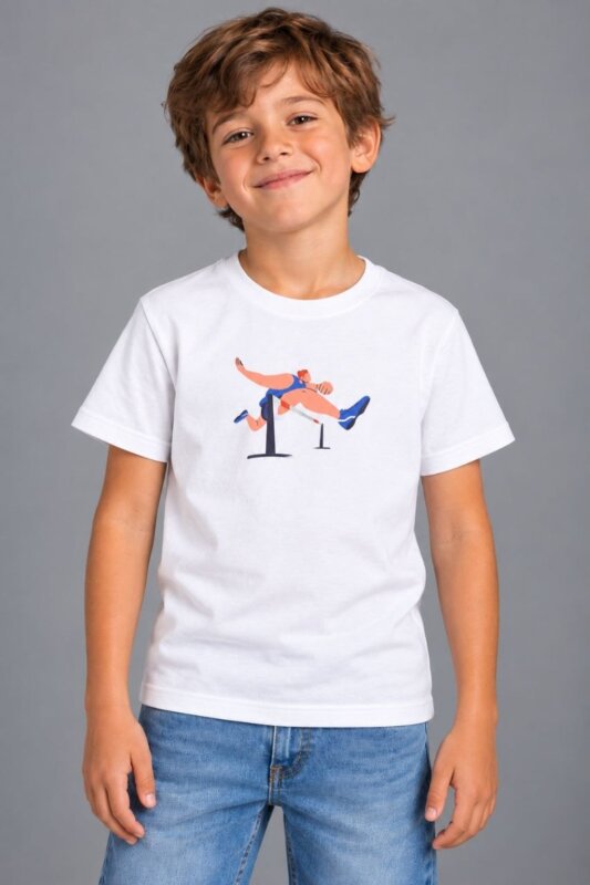 VINCULUM PLAY Στίβος Παιδικό Organic T-Shirt Λευκό