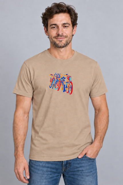 Urban Bikes EA350 σε μπεζ Basic T-shirt – ανδρικό μοντέλο