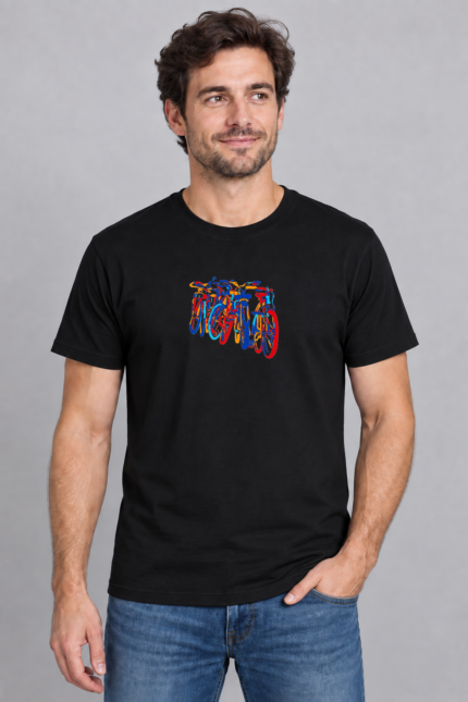 Urban Bikes EA350 σε μαύρο Basic T-shirt – ανδρικό μοντέλο