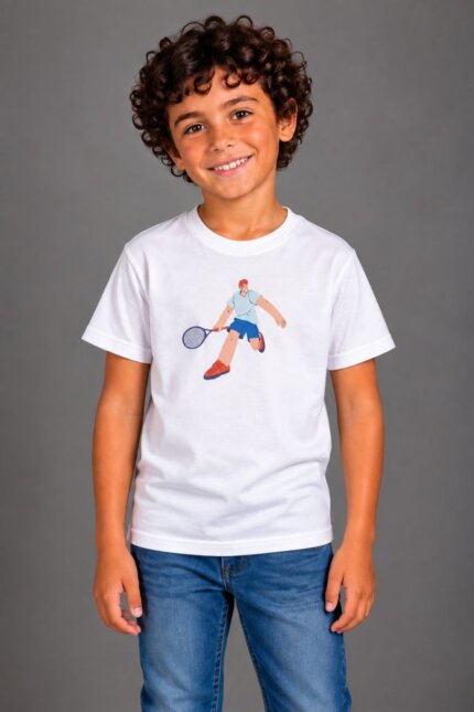 VINCULUM PLAY Tennis Παιδικό Organic T-Shirt Λευκό