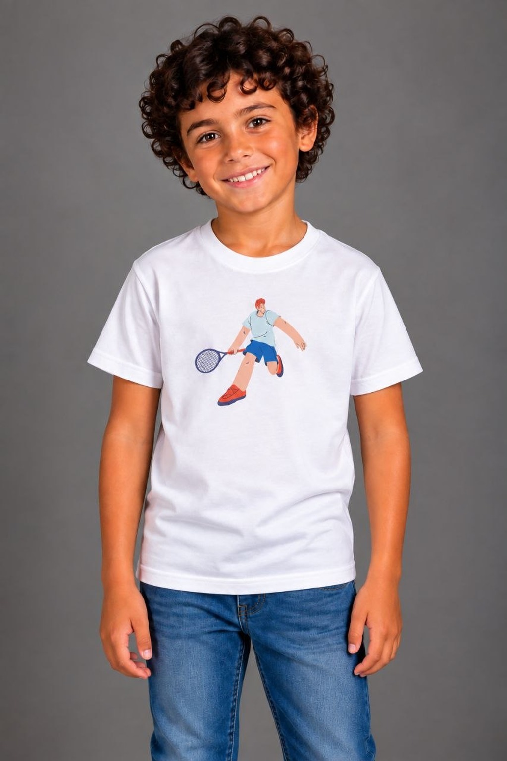 VINCULUM PLAY Tennis Παιδικό Organic T-Shirt Λευκό αγόρι VINCULUM PLAY Tennis Παιδικό Organic T-Shirt Λευκό