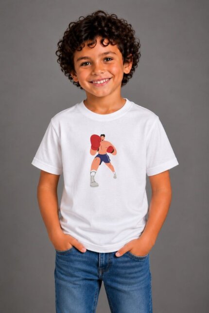 VINCULUM PLAY Boxing Παιδικό Organic T-Shirt Λευκό
