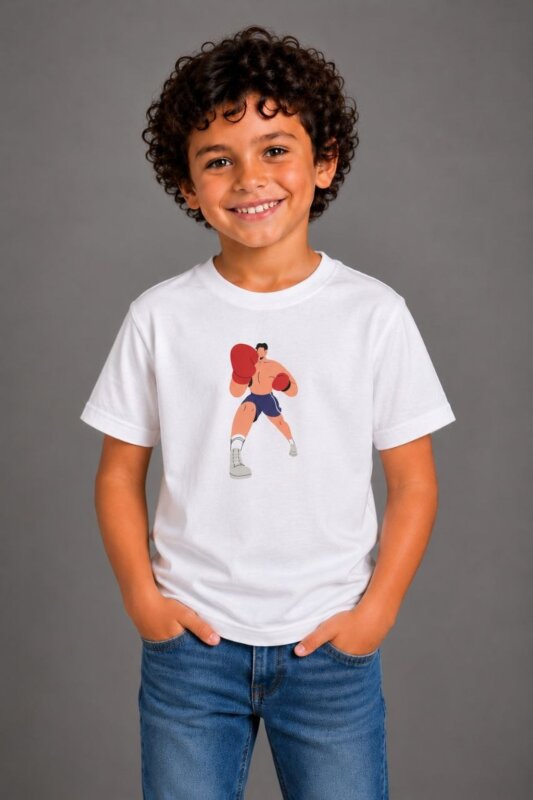 VINCULUM PLAY Boxing Παιδικό Organic T-Shirt Λευκό
