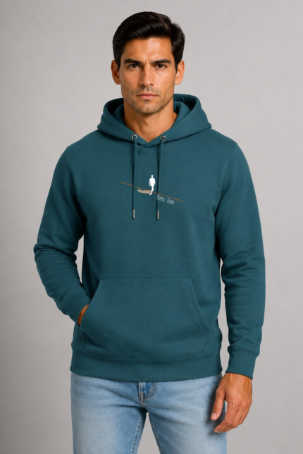 Memento Vivere unisex hoodie πετρόλ – VINCULUM