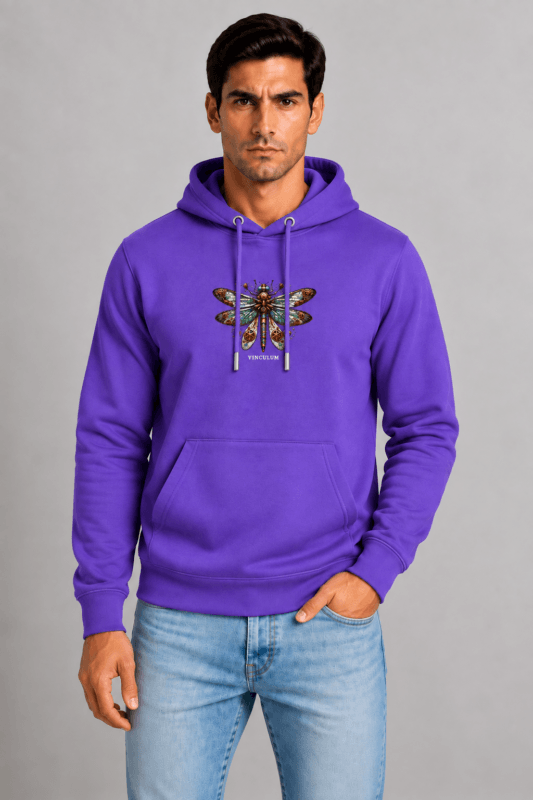Μηχανική Λιβελούλα unisex hoodie σε μοβ